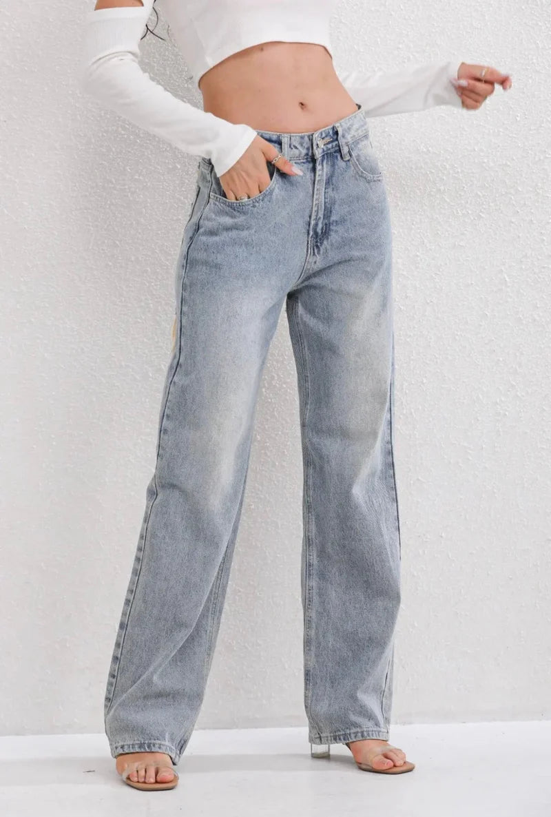 Jeans med rette ben